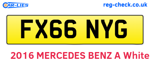 FX66NYG are the vehicle registration plates.