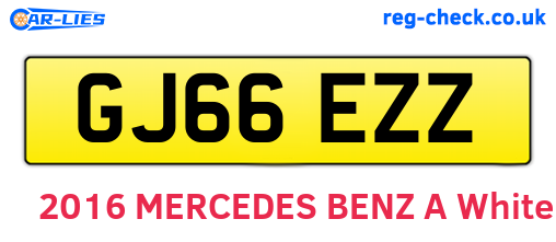 GJ66EZZ are the vehicle registration plates.