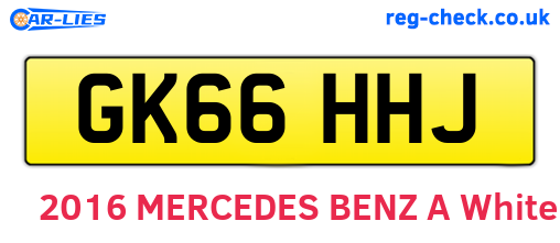 GK66HHJ are the vehicle registration plates.