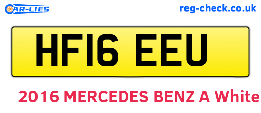 HF16EEU are the vehicle registration plates.