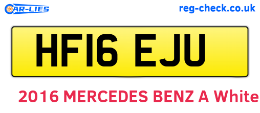 HF16EJU are the vehicle registration plates.