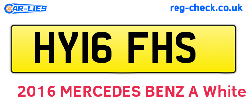 HY16FHS are the vehicle registration plates.