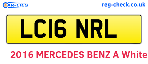 LC16NRL are the vehicle registration plates.