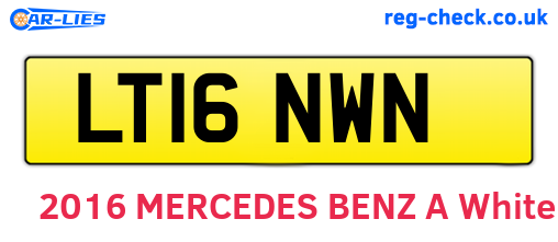 LT16NWN are the vehicle registration plates.