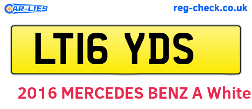 LT16YDS are the vehicle registration plates.