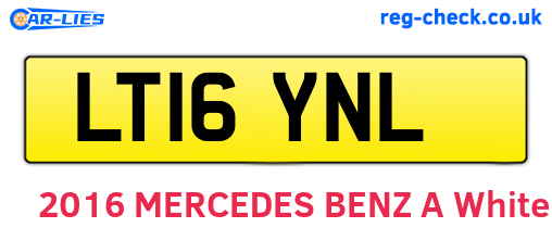 LT16YNL are the vehicle registration plates.
