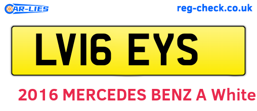 LV16EYS are the vehicle registration plates.