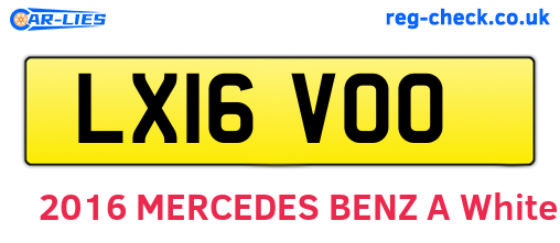 LX16VOO are the vehicle registration plates.