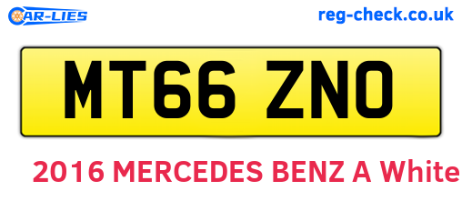 MT66ZNO are the vehicle registration plates.