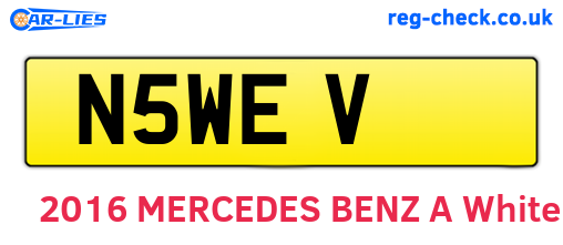 N5WEV are the vehicle registration plates.