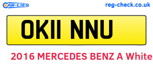 OK11NNU are the vehicle registration plates.