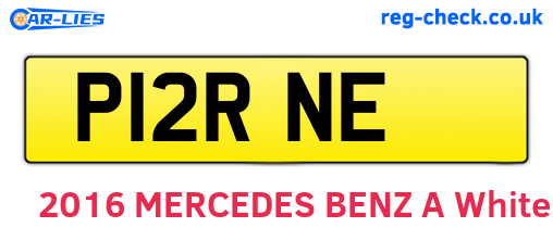 P12RNE are the vehicle registration plates.