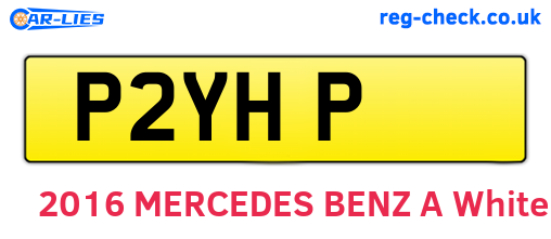 P2YHP are the vehicle registration plates.