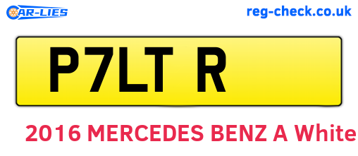 P7LTR are the vehicle registration plates.