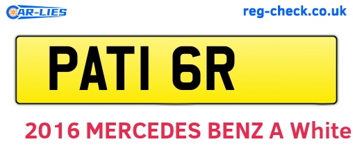PAT16R are the vehicle registration plates.