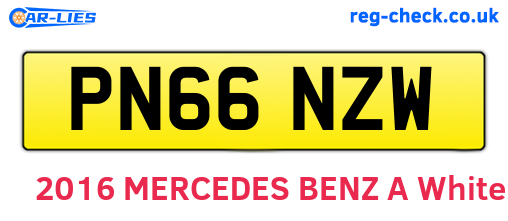 PN66NZW are the vehicle registration plates.