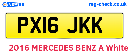 PX16JKK are the vehicle registration plates.