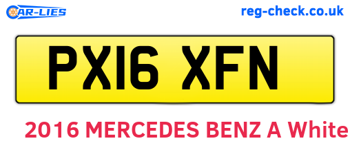 PX16XFN are the vehicle registration plates.