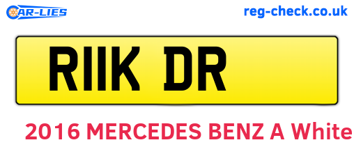 R11KDR are the vehicle registration plates.