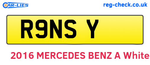 R9NSY are the vehicle registration plates.