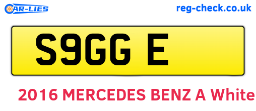 S9GGE are the vehicle registration plates.