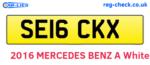SE16CKX are the vehicle registration plates.