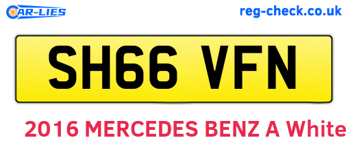 SH66VFN are the vehicle registration plates.