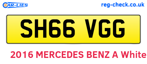 SH66VGG are the vehicle registration plates.