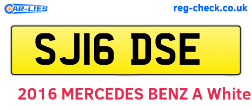 SJ16DSE are the vehicle registration plates.
