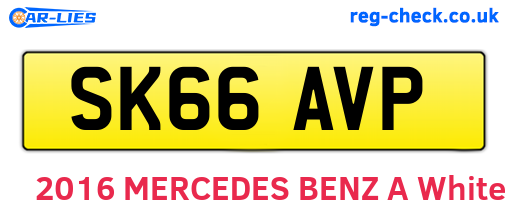 SK66AVP are the vehicle registration plates.
