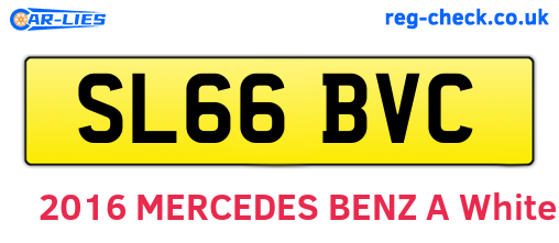 SL66BVC are the vehicle registration plates.