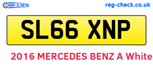 SL66XNP are the vehicle registration plates.