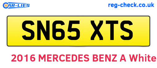 SN65XTS are the vehicle registration plates.