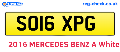 SO16XPG are the vehicle registration plates.