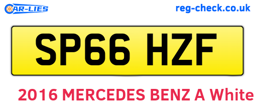 SP66HZF are the vehicle registration plates.