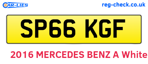 SP66KGF are the vehicle registration plates.