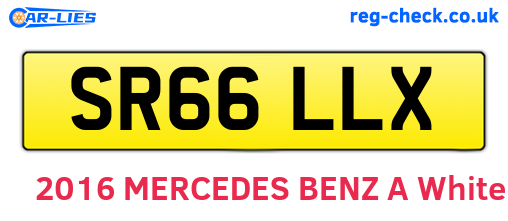 SR66LLX are the vehicle registration plates.