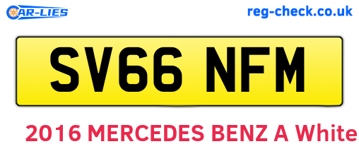 SV66NFM are the vehicle registration plates.