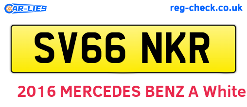 SV66NKR are the vehicle registration plates.