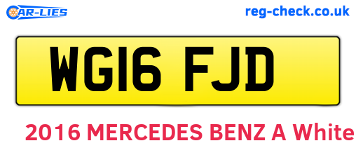 WG16FJD are the vehicle registration plates.