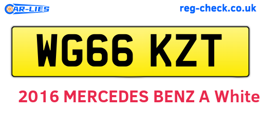 WG66KZT are the vehicle registration plates.