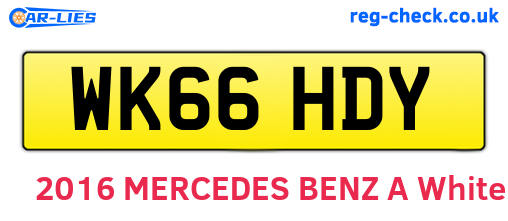 WK66HDY are the vehicle registration plates.