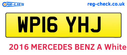 WP16YHJ are the vehicle registration plates.