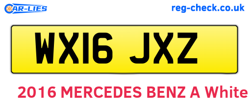 WX16JXZ are the vehicle registration plates.