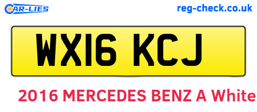 WX16KCJ are the vehicle registration plates.
