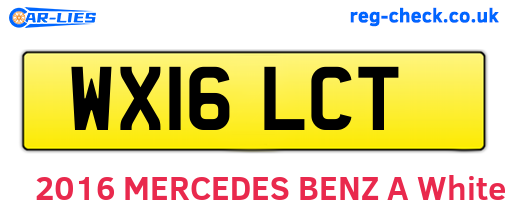 WX16LCT are the vehicle registration plates.