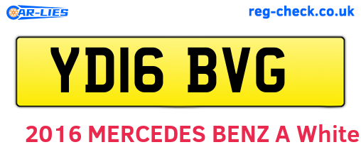 YD16BVG are the vehicle registration plates.