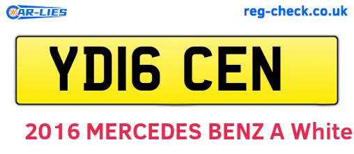 YD16CEN are the vehicle registration plates.