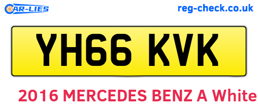 YH66KVK are the vehicle registration plates.