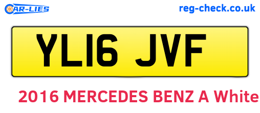 YL16JVF are the vehicle registration plates.